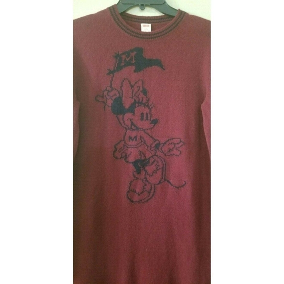 Mickey Mouse Limited Edition X Uniqlo  UNIQLO Disney Minnie Mouse Sweater Dress - Picture 3 of 6
